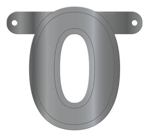 Letterslinger 0 Metallic Zilver
