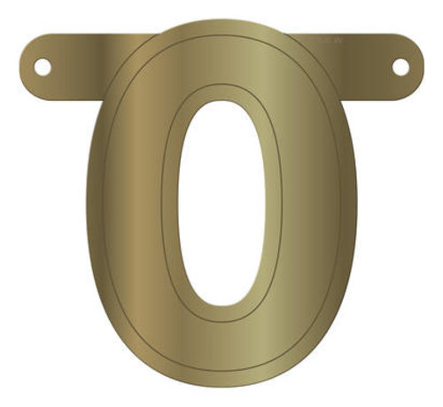 Letterslinger 0 Metallic Goud