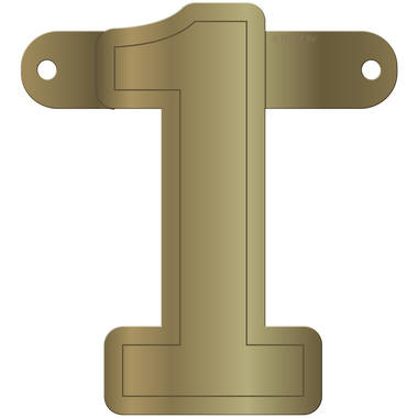 Letterslinger 1 Metallic Goud