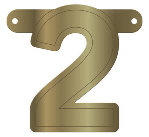 Letterslinger 2 Metallic Goud