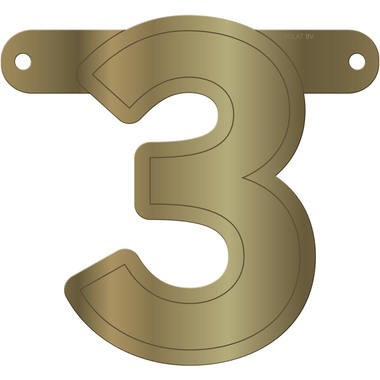 Letterslinger 3 Metallic Goud