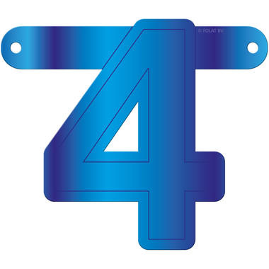 Letterslinger 4 Blauw