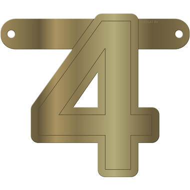 Letterslinger 4 Metallic Goud