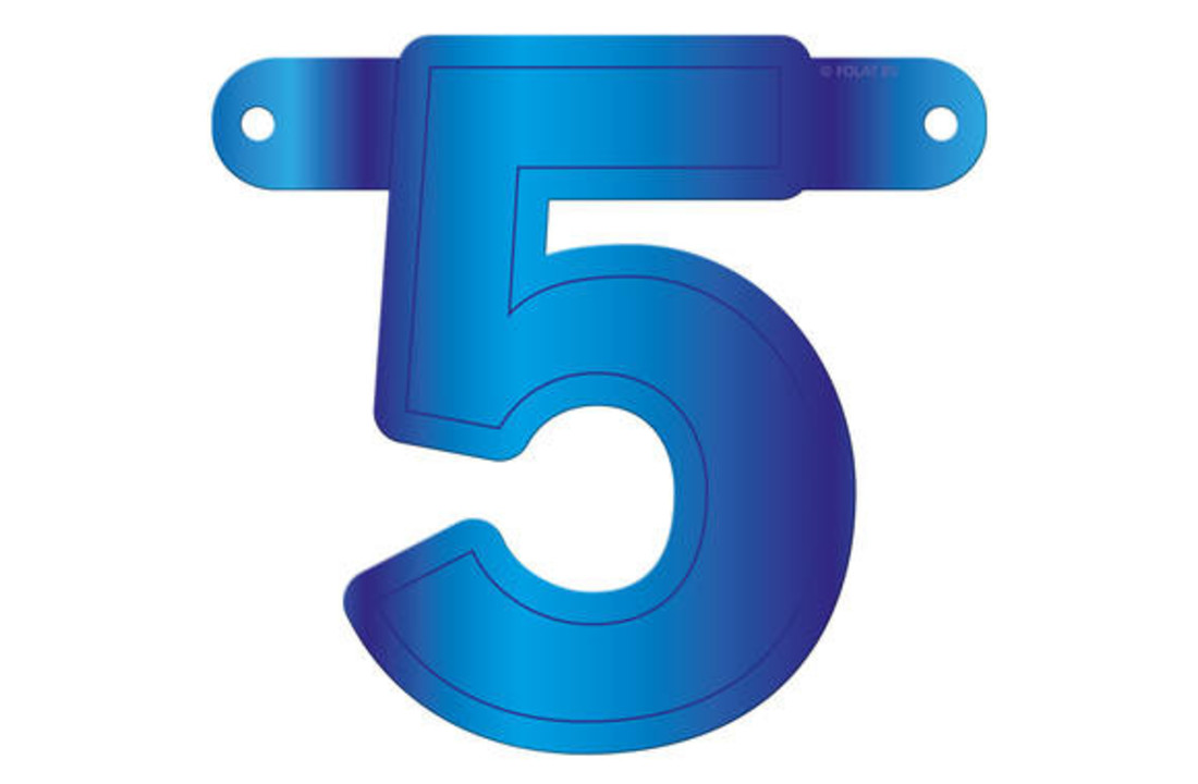 Letterslinger 5 Blauw