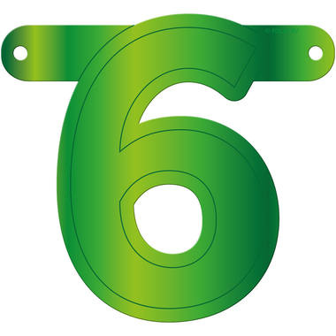 Letterslinger 6 Lime Groen