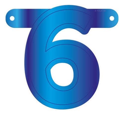 Letterslinger 6 Blauw