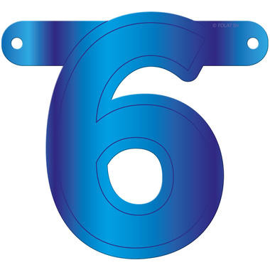 Letterslinger 6 Blauw