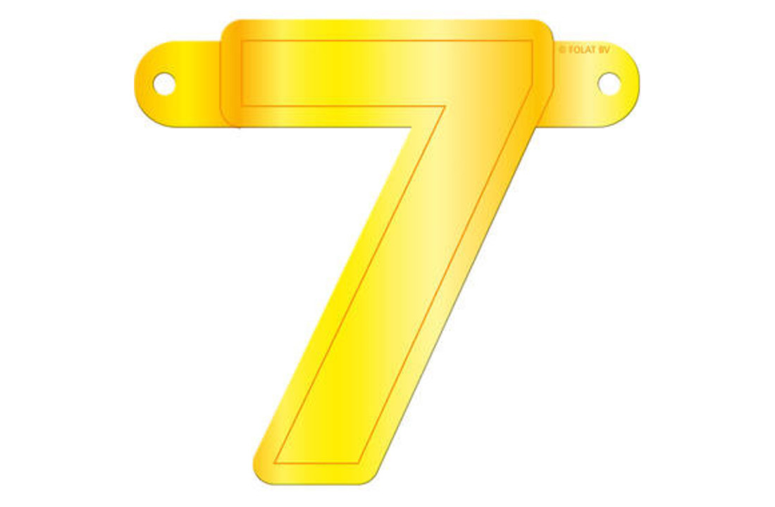Letterslinger 7 Geel