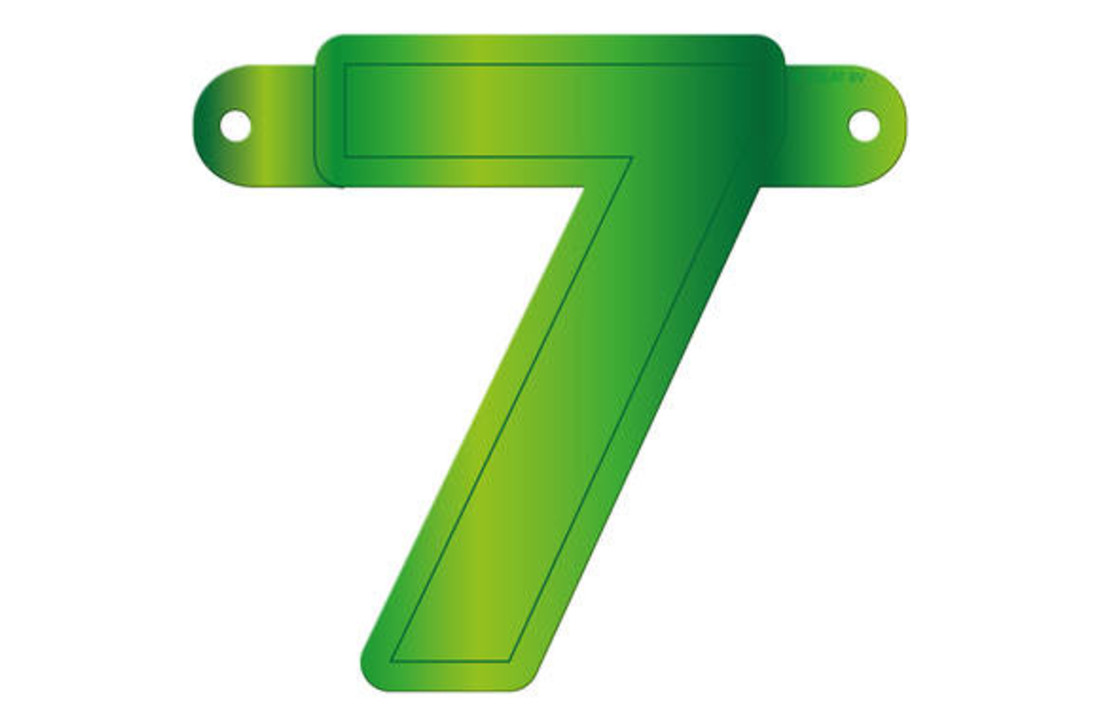 Letterslinger 7 Lime Groen