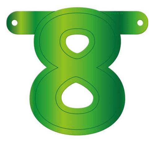 Letterslinger 8 Lime Groen