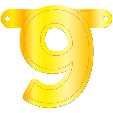 Letterslinger 9 Geel