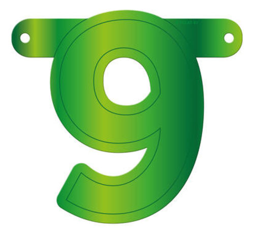 Letterslinger 9 Lime Groen
