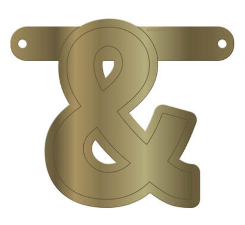 Letterslinger Ampersand Metallic Goud