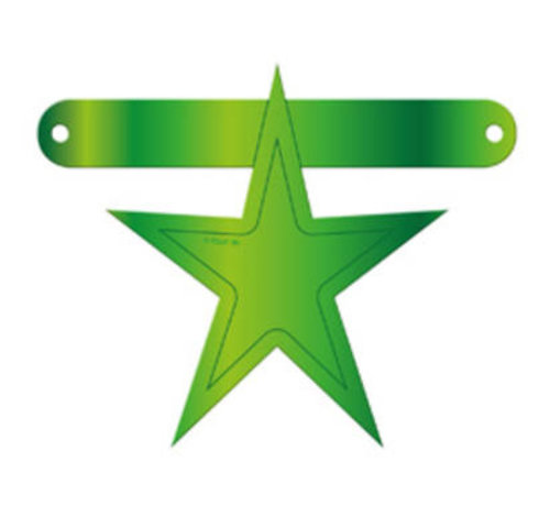 Letterslinger Ster Lime Groen