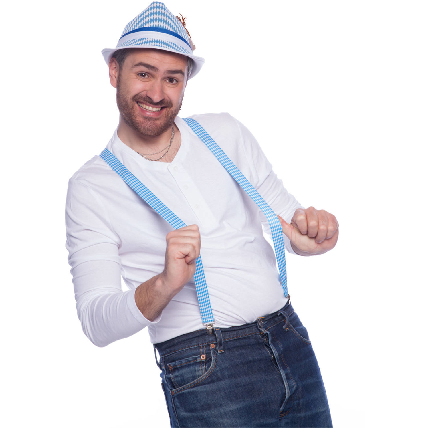 Bretels Oktoberfest met Led - per stuk