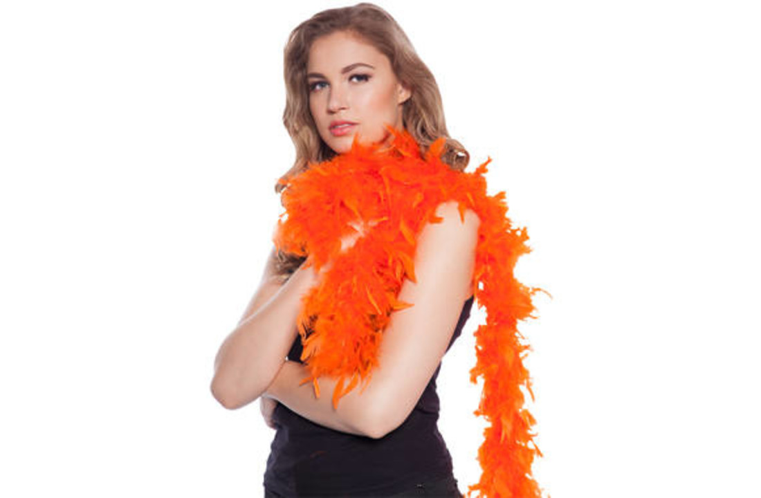 Luxe Boa Oranje - 180cm