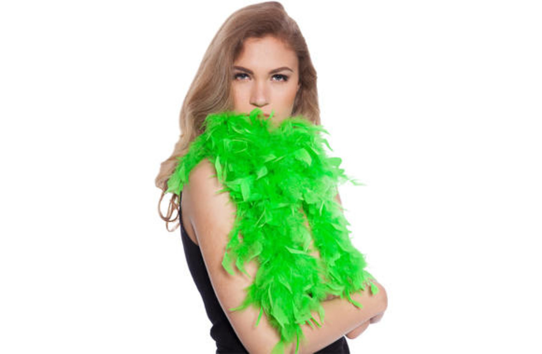 Luxe Boa Neon Groen - 180cm