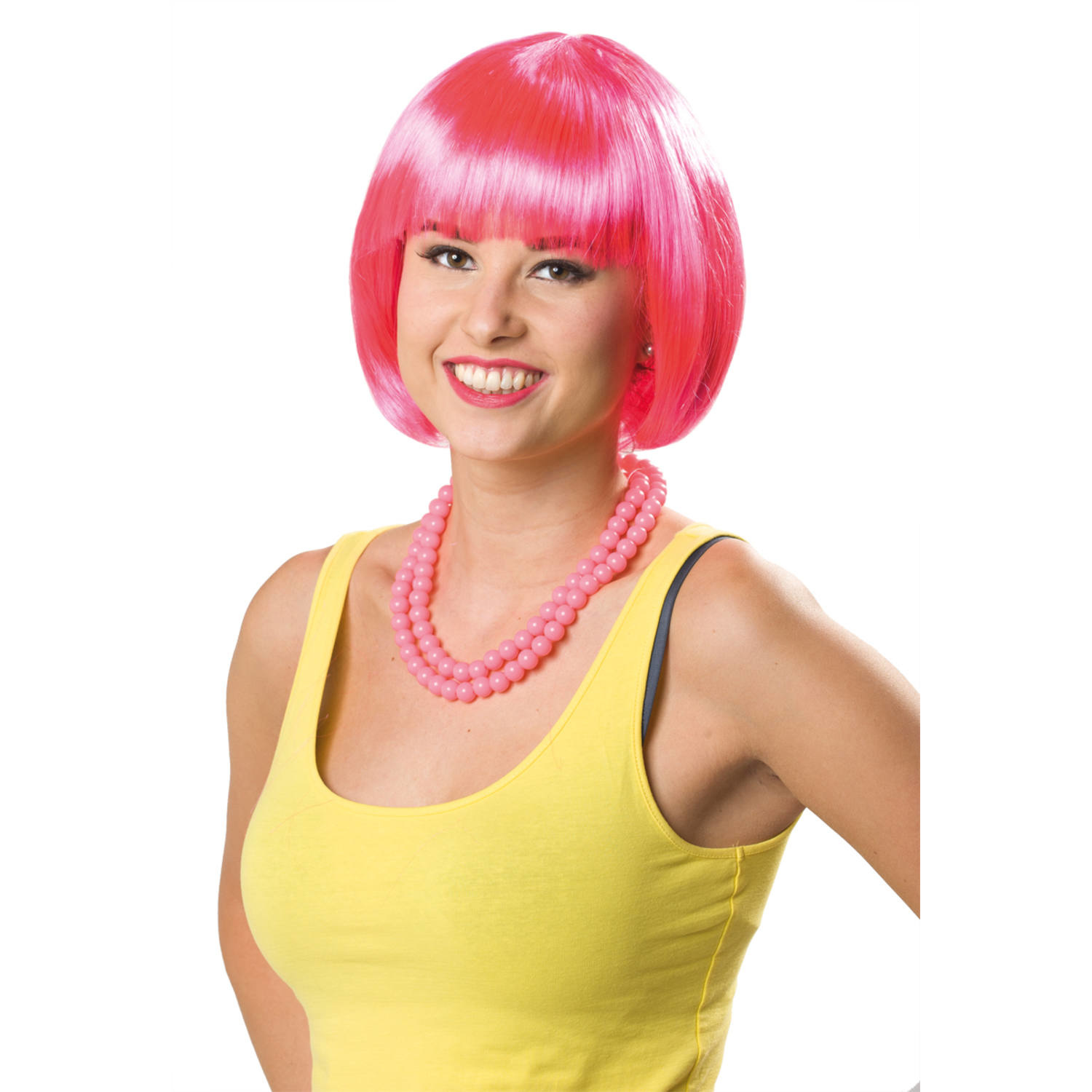 Bob Pruik Neon Roze