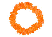 Hawaii Krans Neon Oranje - 58cm