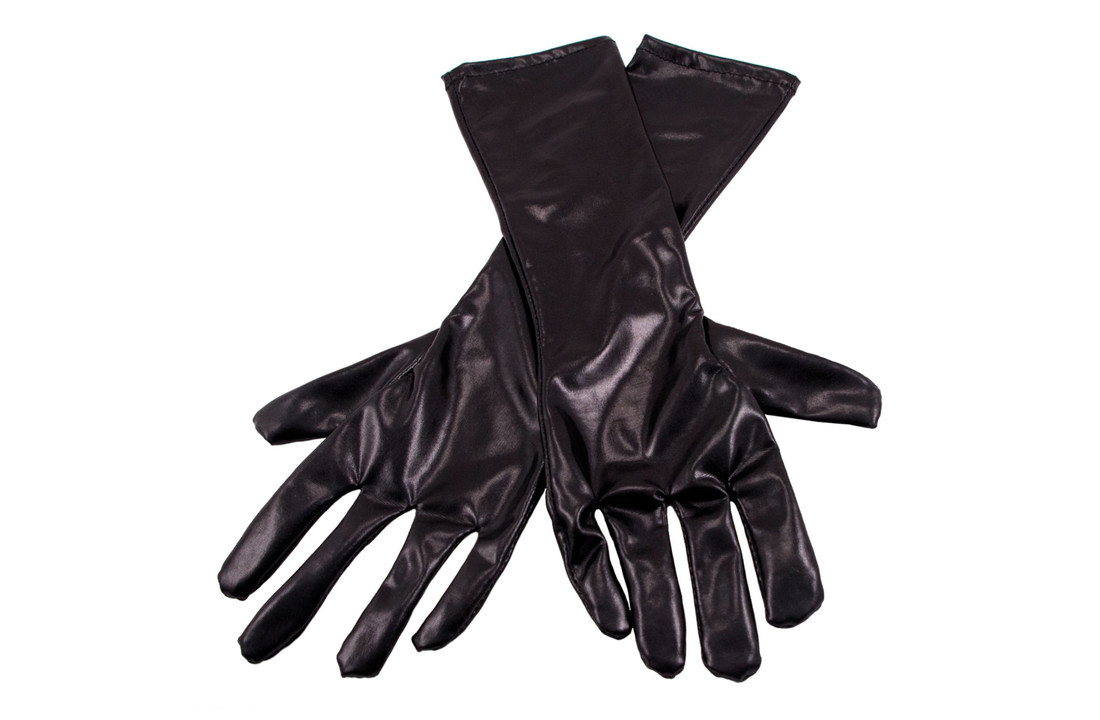Handschoenen metallic zwart