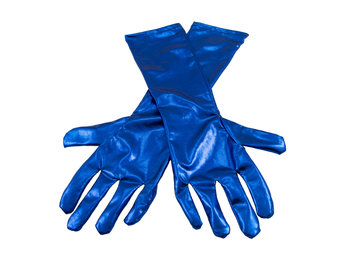 Handschoenen metallic blauw