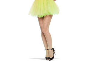 Neon Gele Visnet Panty