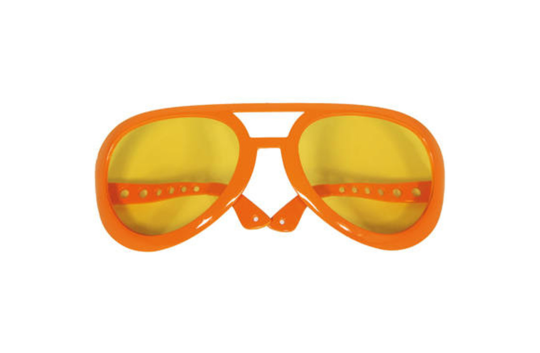 Elvis Oversized Feestbril Oranje