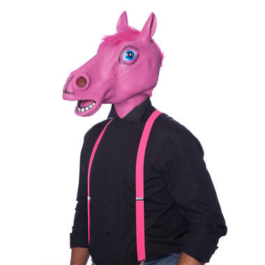 Expliciet George Stevenson rek Goedkoop Latex Roze Paarden Masker Online Kopen - Feestartikelen &  Versiering - Feestartikelen Specialist