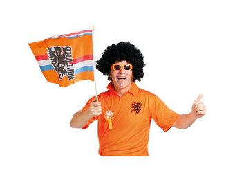 Zwaaivlag Oranje 30x40cm