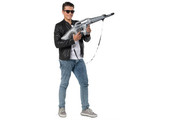 Opblaas Machine Geweer - 94cm