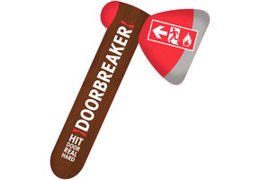 Opblaasbare Brandweer Bijl - 38cm