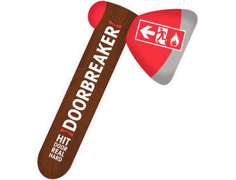 Opblaasbare Brandweer Bijl - 38cm