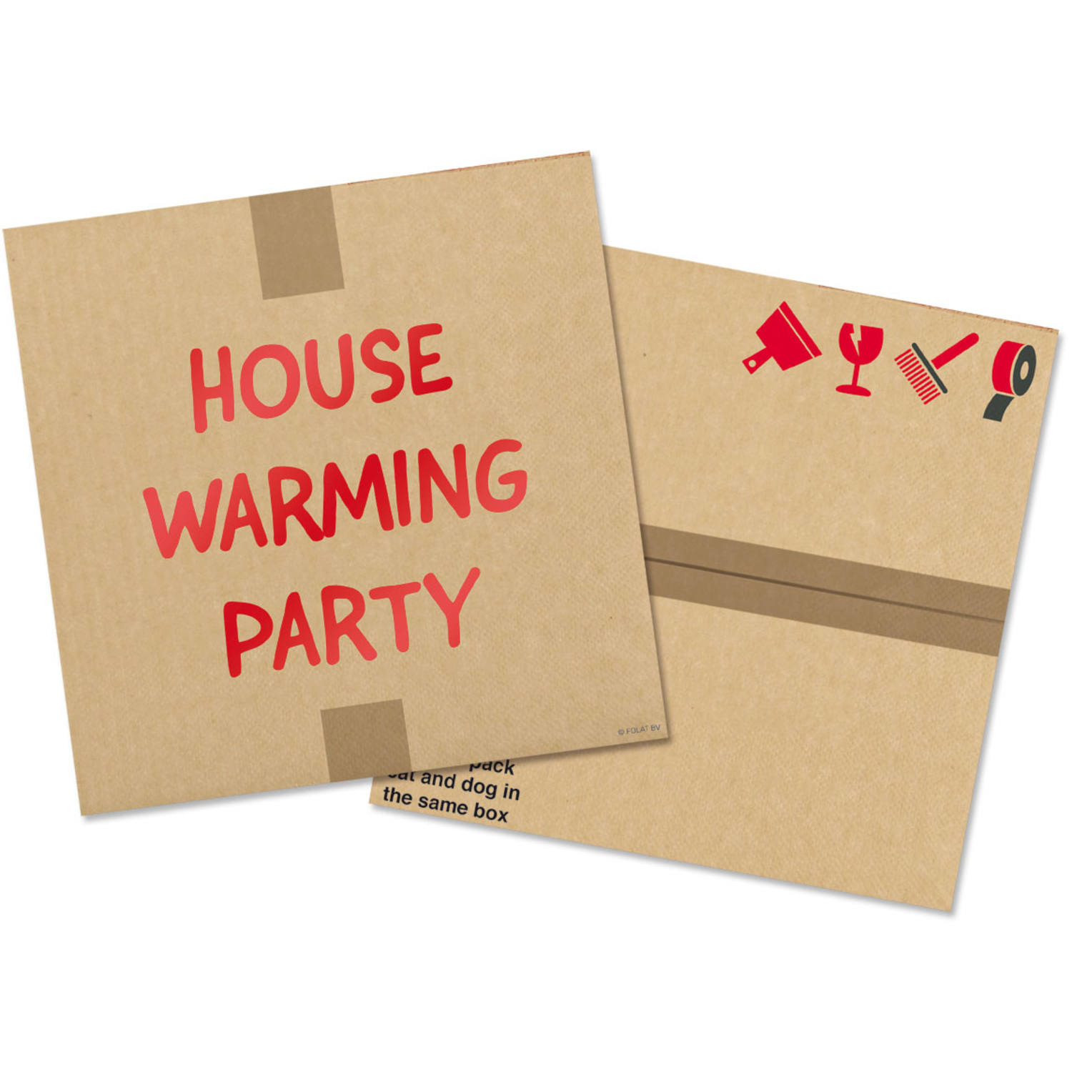 Housewarming Party Servetten 33x33cm - 20 stuks