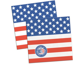 USA Party Servetten 25x25cm - 20 stuks