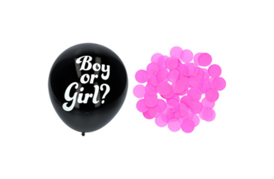 Gender Reveal Ballon Meisje 41cm - 3 stuks