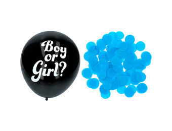 Gender Reveal Ballon Jongen 41cm - 3 stuks