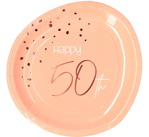 Borden Luxe Roze 50 Jaar 23cm - 8 stuks