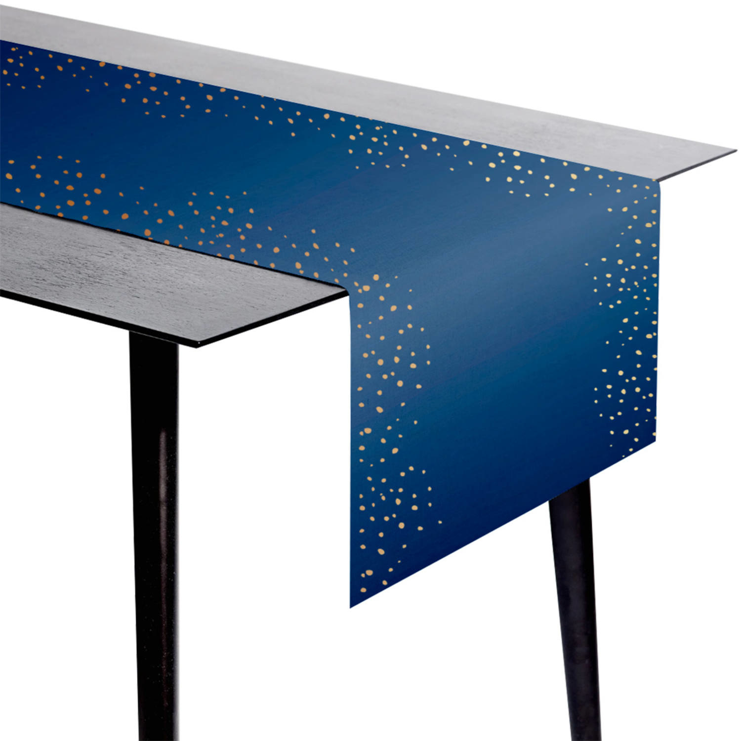 Tafelloper Luxe Blauw - 240x40cm