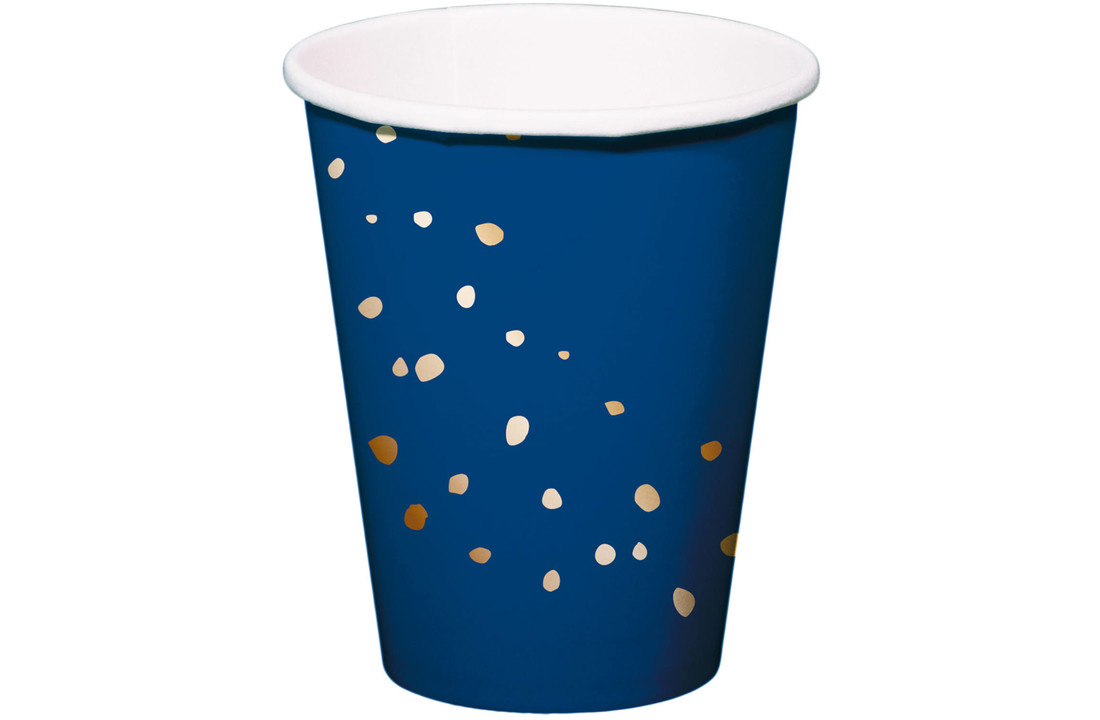 Bekers Luxe Blauw 350ml - 8 stuks