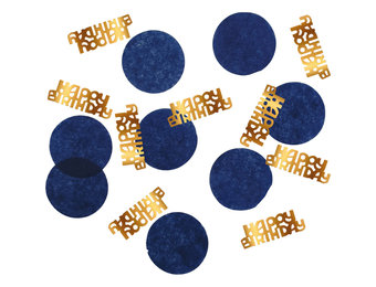 Confetti Luxe Blauw Happy Birthday - 25 gram
