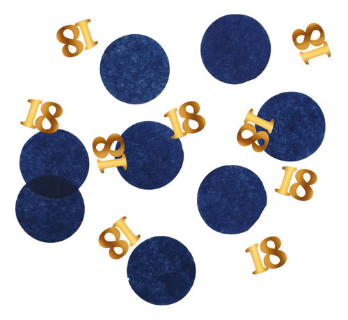 Confetti Luxe Blauw 18 Jaar - 25 gram