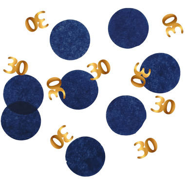Confetti Luxe Blauw 30 Jaar - 25 gram