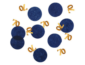 Confetti Luxe Blauw 70 Jaar - 25 gram