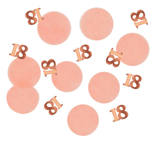 Confetti Luxe Roze 18 Jaar - 25 gram