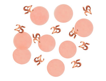 Confetti Luxe Roze 25 Jaar - 25 gram