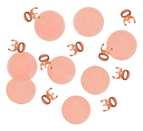 Confetti Luxe Roze 30 Jaar - 25 gram