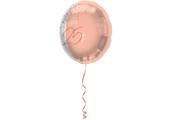 Folieballon Luxe Roze 25 jaar 45cm - Per Stuk