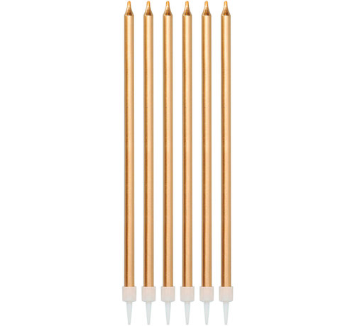 Kaarsenset Brons Metallic 15cm - 16 stuks