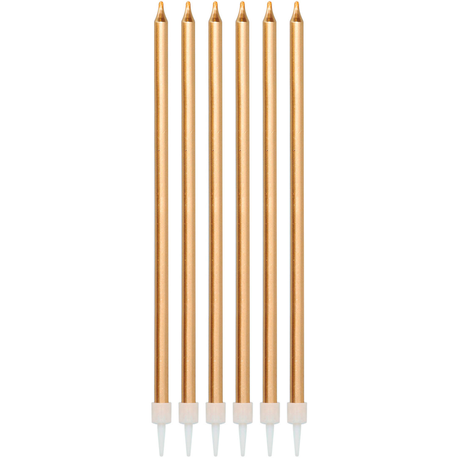 Kaarsenset Brons Metallic 15cm - 16 stuks