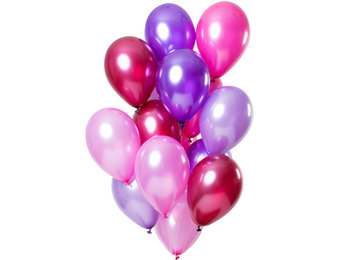 Ballonnen Merry Berry Pink Metallic 30cm - 15 stuks
